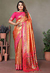 Banarasi Saree in Orange