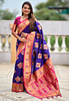 Banarasi Saree in Purple
