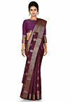 Banarasi Silk Saree in Violet