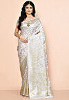 Banarasi Saree in White