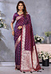 Banarasi Saree in Wine