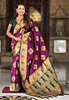 Banarasi Saree in Wine