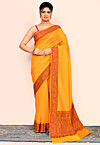Banarasi Saree in Yellow