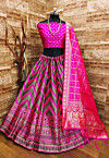 Banarasi Silk Lehenga in Magenta