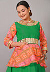 Maternity  Art Silk Tunic in Green