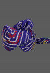 Bandhej Printed Crepe Kids Turban in Royal Blue