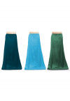 Combo of Solid Color Satin Petticoats in Blue and Green