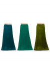 Combo of Solid Color Satin Petticoats in Green