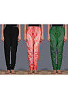 Combo of Solid Color Shantoon Churidar in Multicolor