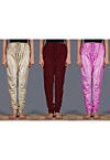 Combo of Solid Color Shantoon Churidar in Multicolor