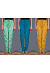 Combo of Solid Color Shantoon Churidar in Multicolor