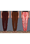 Combo of Solid Color Shantoon Churidar in Multicolor