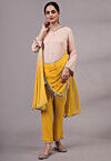 Embroidered Chiffon Pakistani Suit in Peach