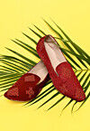 Embroidered Dupion Silk Men Loafer in Maroon