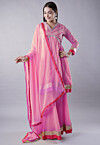 Embroidered Georgette Pakistani Suit in Light Pink