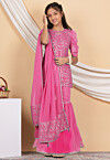 Embroidered Georgette Pakistani Suit in Pink