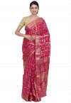 Gharchola Art Silk Saree in Fuchsia