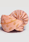 Golden Printed Cotton Unisex Turban in Peach
