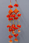 Hand Crafted Takiya Shaped Pair of Dangles