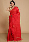 Handloom Cotton Silk Saree in Red