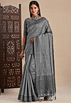 Kanchipuram Saree in Grey