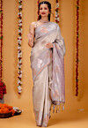 Kanchipuram Saree in Grey