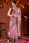 Kanchipuram Saree in Light Purple