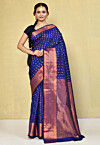 Kanchipuram Saree in Navy Blue