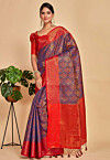 Kanchipuram Saree in Navy Blue