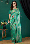 Kanchipuram Saree in Sea Green