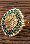 Kemp Stone Studded Adjustable Ring