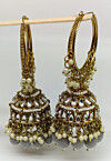 Kundan Jhumka Style Earrings