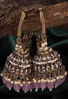 Kundan Jhumka Style Earrings