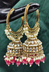 Kundan Jhumka Style Earrings