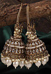 Kundan Jhumka Style Earrings