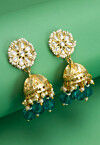 Kundan Jhumka Style Earrings
