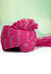 Leheriya Printed Cotton Kids Turban in Pink