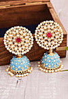 Meenakari Jhumka Style Earrings