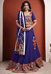Navratri Special Cotton Lehenga in Blue