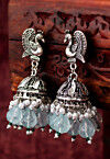 Oxidised Jhumka Style Earrings