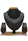 Oxidised Stone Studded Necklace Set