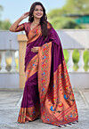 Paithani Saree in Purple