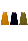 Plain Combo of Cotton Petticoats in Multicolor