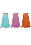 Plain Combo of Cotton Petticoats in Multicolor