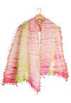 Shibori Pure Kota Silk Dupatta in Multicolor