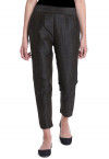 Solid Color Art Silk Pant in Black