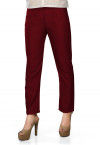 Solid Color Art Silk Pant in Wine