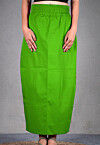 Solid Color Cotton Lycra Petticoat in Green