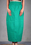 Solid Color Cotton Lycra Petticoat in Teal Green
