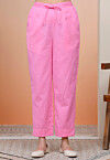 Solid Color Cotton Flex Pant in Pink